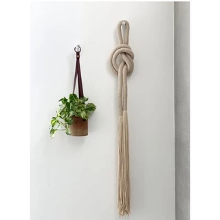 Colar de parede Decoração em Macramê minimalista casa decor