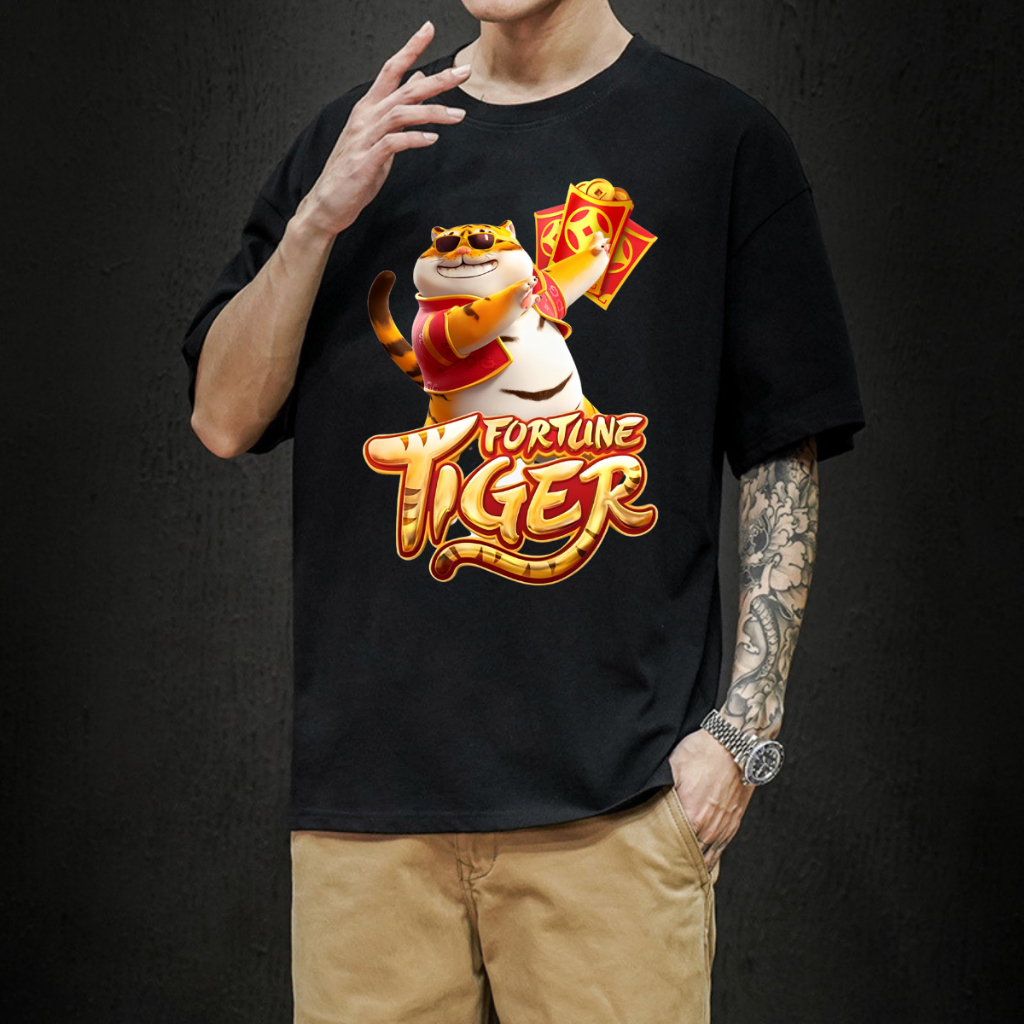 Camiseta Oversized Aposta Fortune Tiger Varias Cores Casino Tigrinho Coelho Touro Jogo