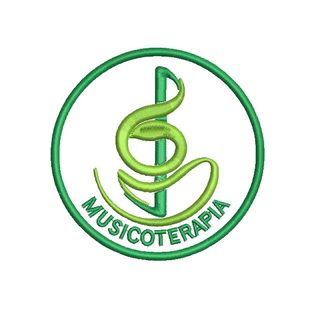 Adesivo de Roupa Aplique Patch Bordado Termocolante Prof: Musicoterapia