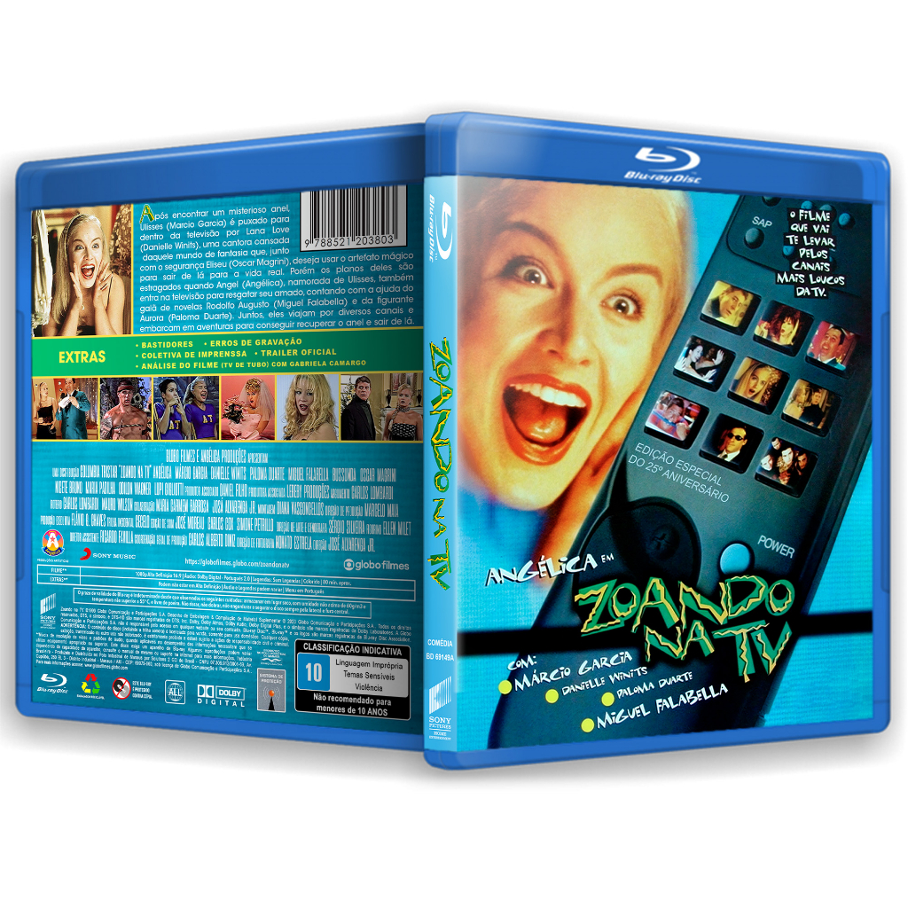 Blu-ray + DVD Zoando Na TV com Angélica (1999) Edição Especial do 25º Aniversário