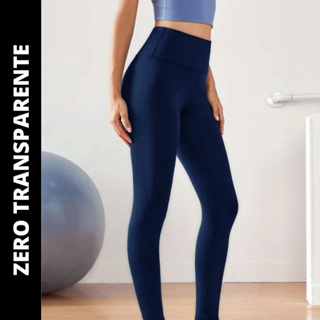 Calça Legging 3D Poliamida Básico Cintura Alta Grossa Fitness Academia Ou  Dia A Dia - Marinho