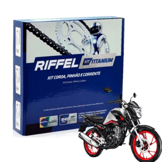 Kit Relacao Transmissao Tração Cg Titan Fan 160 2016 à 2025 Original Riffel em Oferta na Shopee