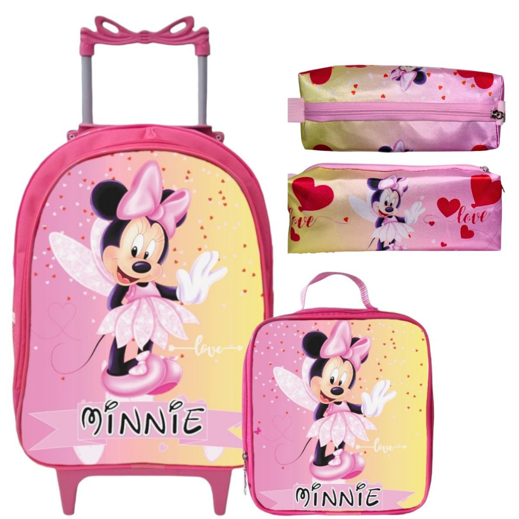 Kit Mochila Escolar Infantil Wondergirl Vozz3502 5 A 10 Anos