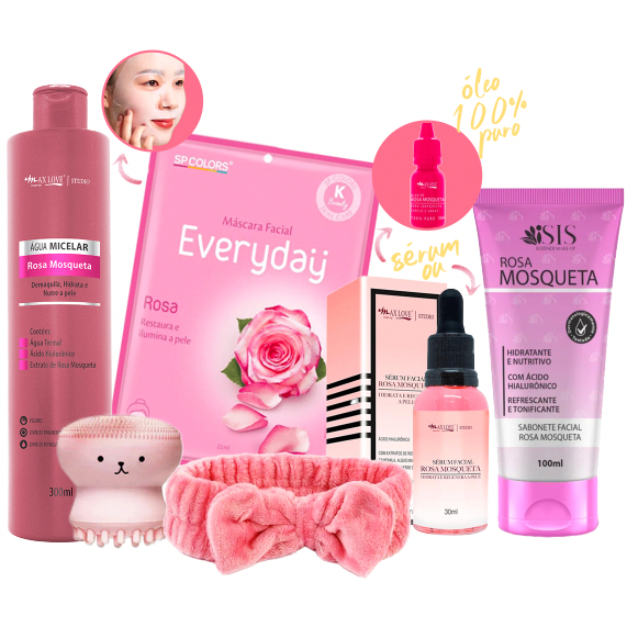 Kit SkinCare Rosa Mosqueta Rotina Completa