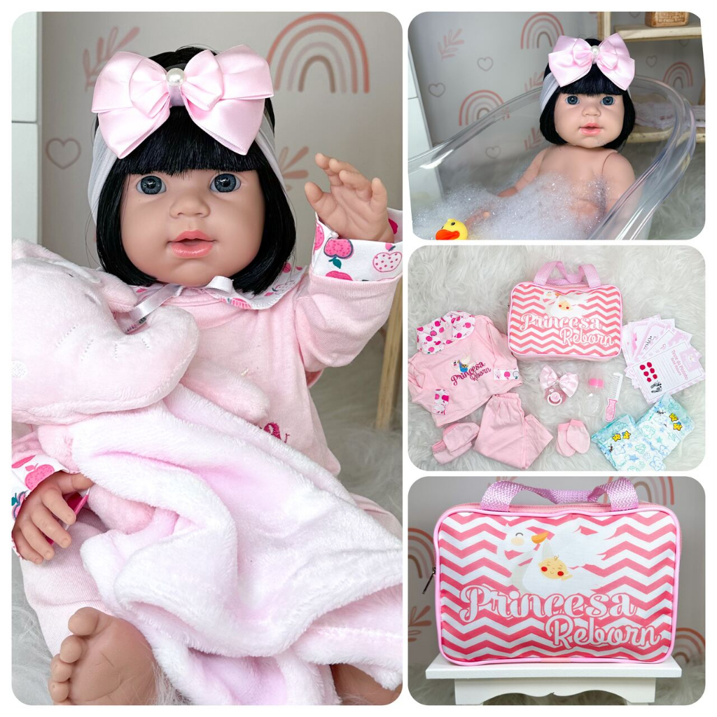 Bebe Reborn Boneca Menina Realista 48 cm Realista Promoção