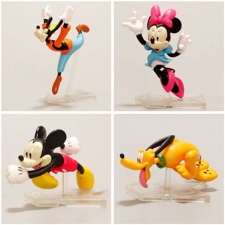 Miniaturas Disney 4 Pçs/set Mickey Mouse Minnie Mouse Pateta Pluto Figura de Ação Bonecas - Takara Tomy A.R.T.S.