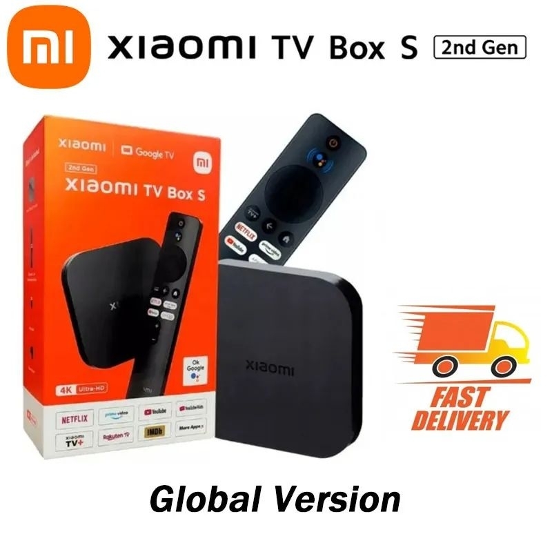 Media Player Xiaomi Mi TV Box S 2da Gen 4K - Preto (MDZ-28-AA) em