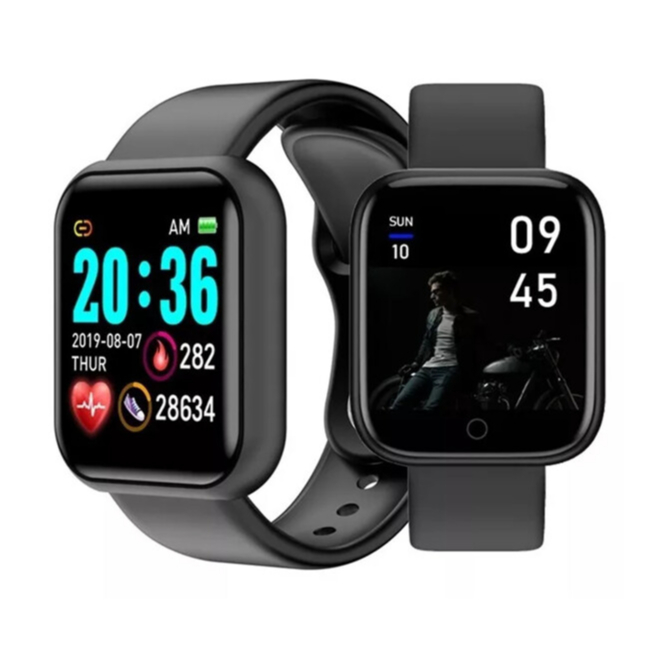 Relógio Smartwatch Android Ios Inteligente D20 Y68 Bluetooth coloca foto