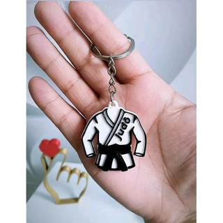 Chaveiro de Kimono Judô Artes Marciais Personalizável - UNIDADE OU KIT (produto exclusivo)