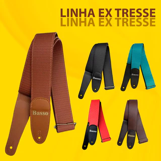 Correia Alça Basso Guitarra Baixo Violão Linha EX TRESSE Confortável Alça Ajustável Original