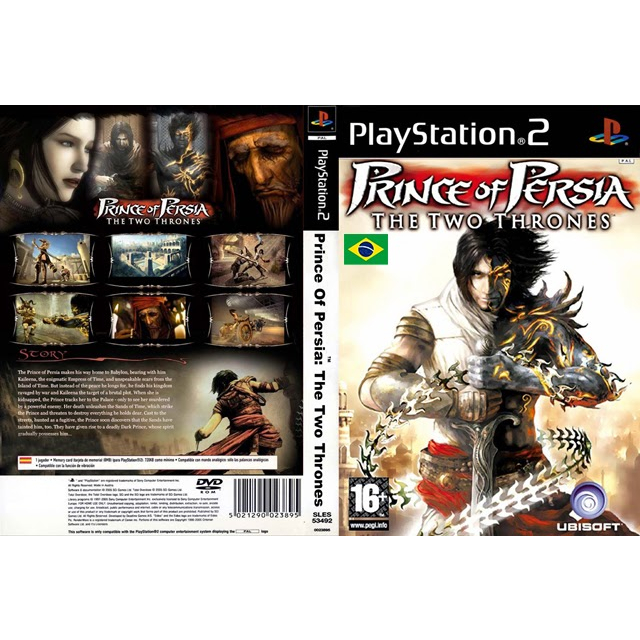 Prince of Persia: The Two Thrones PlayStation 2 Box Art Cover by