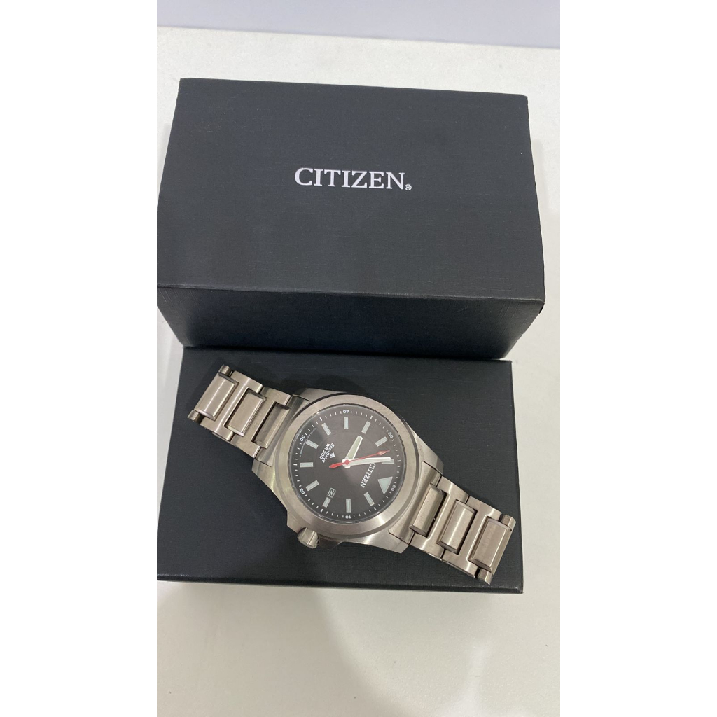 Relógio masculino Citizen WR200 pulseira de aço inoxidável
