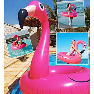 Boia inflável Flamingo 70 90 120 cm piscina praia em Oferta na Shopee