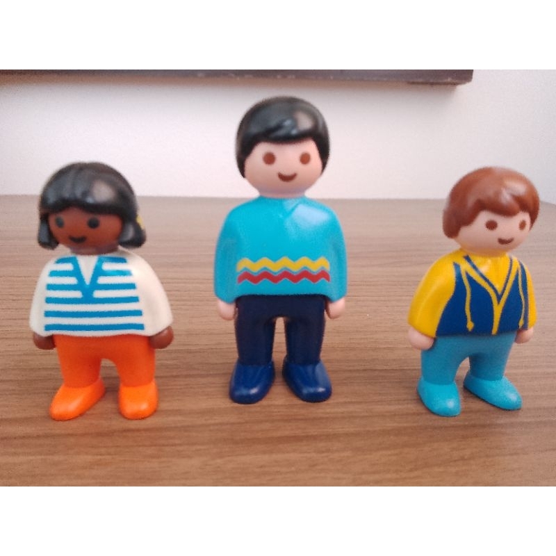 Lote Playmobil Sorveteiro Crianças Bonecos Geobra Trol