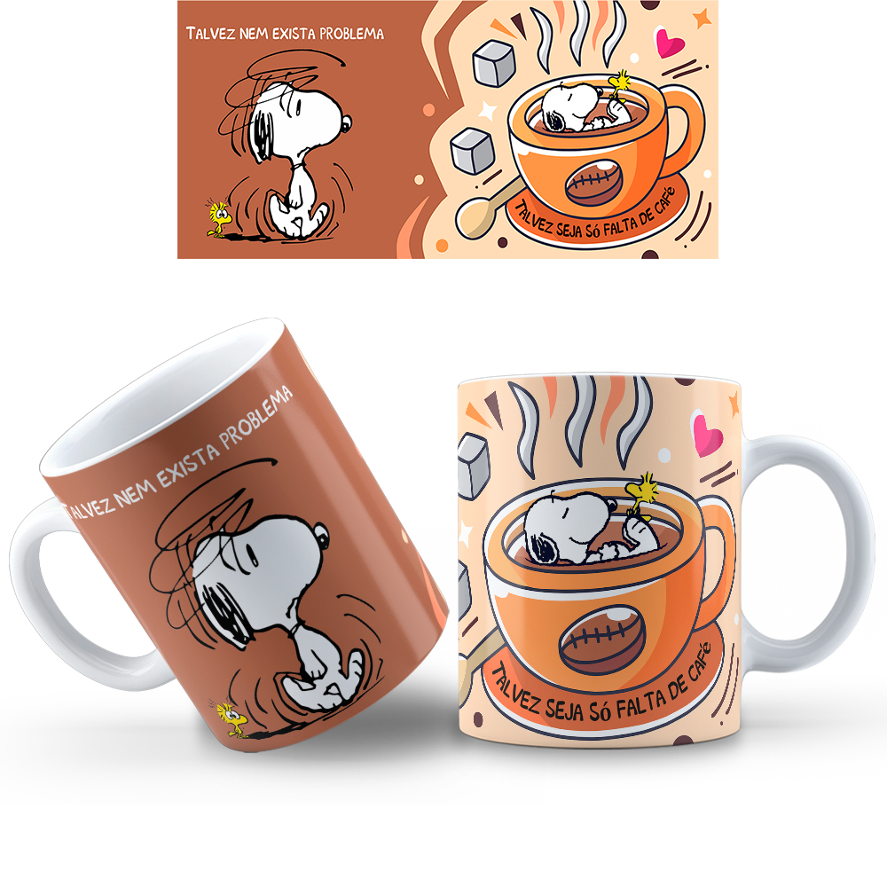Caneca Snoopy Charlie Brown de Porcelana Vários modelos