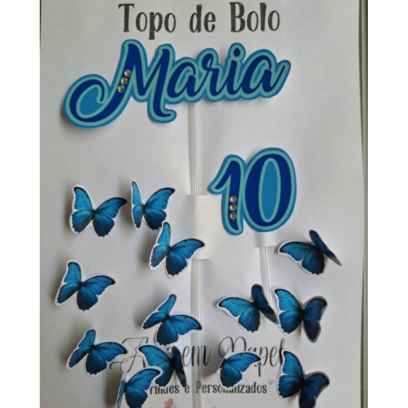 Topo De bolo borboletas  Mariposa azul tatuaje, Mariposa azul