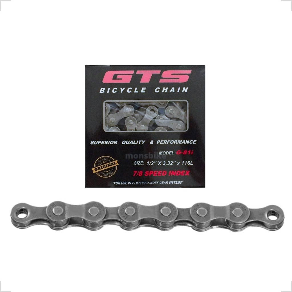 Corrente Bicicleta Bike Index 116 Elos 7v 8v Marchas 21v 24 Velocidades Gts