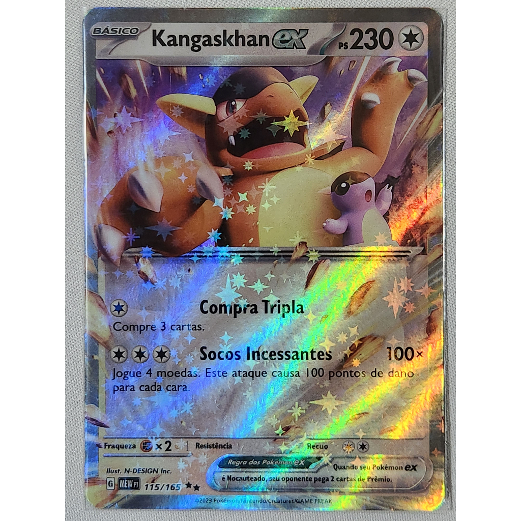 Carta Pokemon Kangaskhan Gx - Carta Grande + Brinde