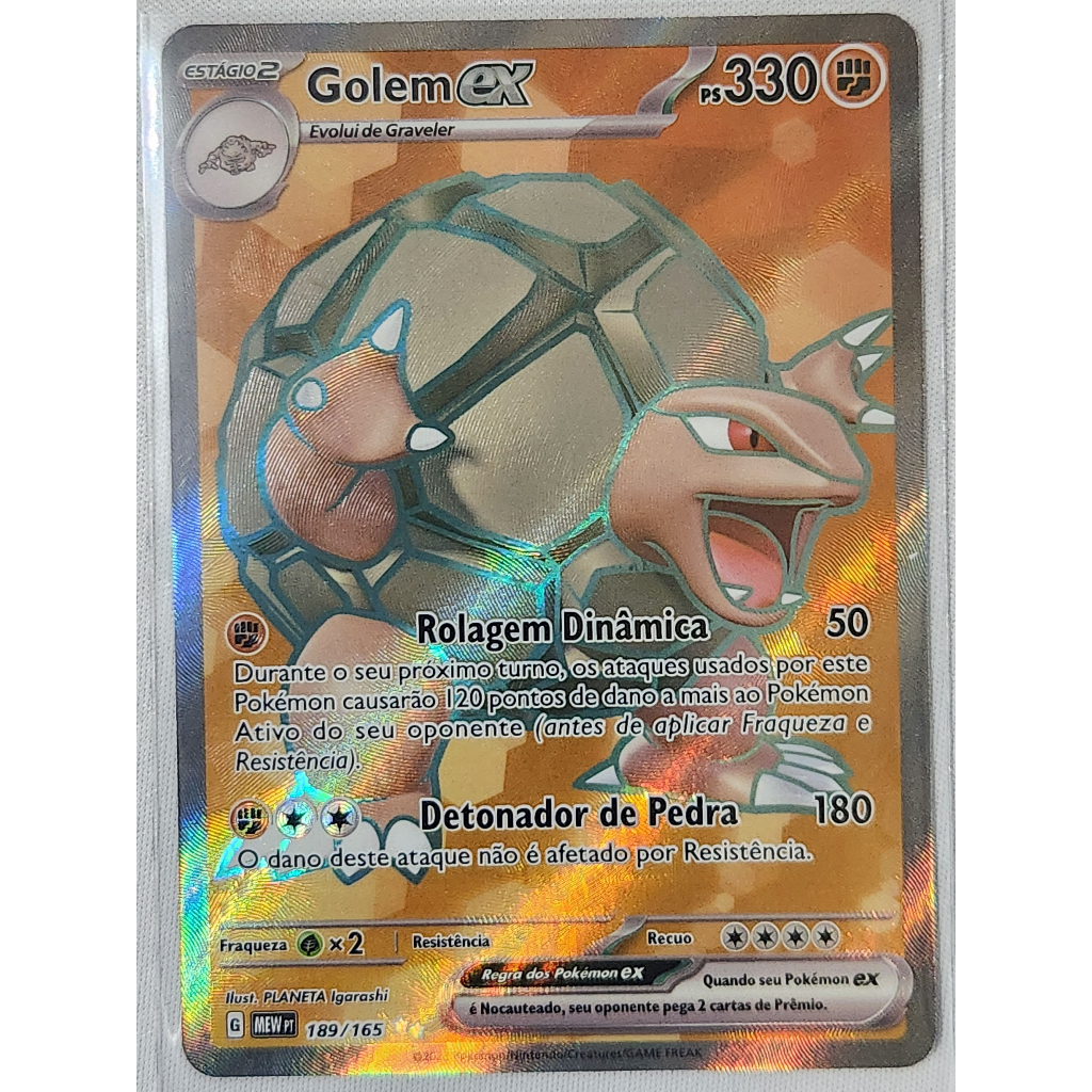 POKÉMON TCG GOLEM ex Scarlet & Violet - 151 076/165 Holo Double Rare £1