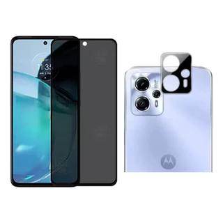 Kit Para Motorola Moto G13/G23 Película Privacidade + Capa Capinha Anti Shock+Pelicula Camera 3D