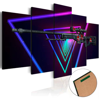 Quadro Decorativo Skin Cs Go Game Quarto 5 Partes Mod 03