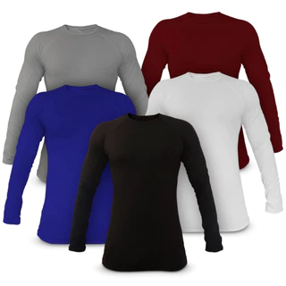 Camisa Blusa Térmica Masculina Manga Longa Proteção UV 50+ Segunda Pele Camiseta - Todas as Cores