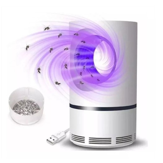 Mosquiteiro Elétrico USB LED Repelente Armadilha Mata Mosquito Moscas Luminária Killer