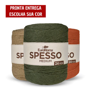Barbante EuroRoma Spesso 24 Fios 254 Metros 1Kg em Oferta na Shopee