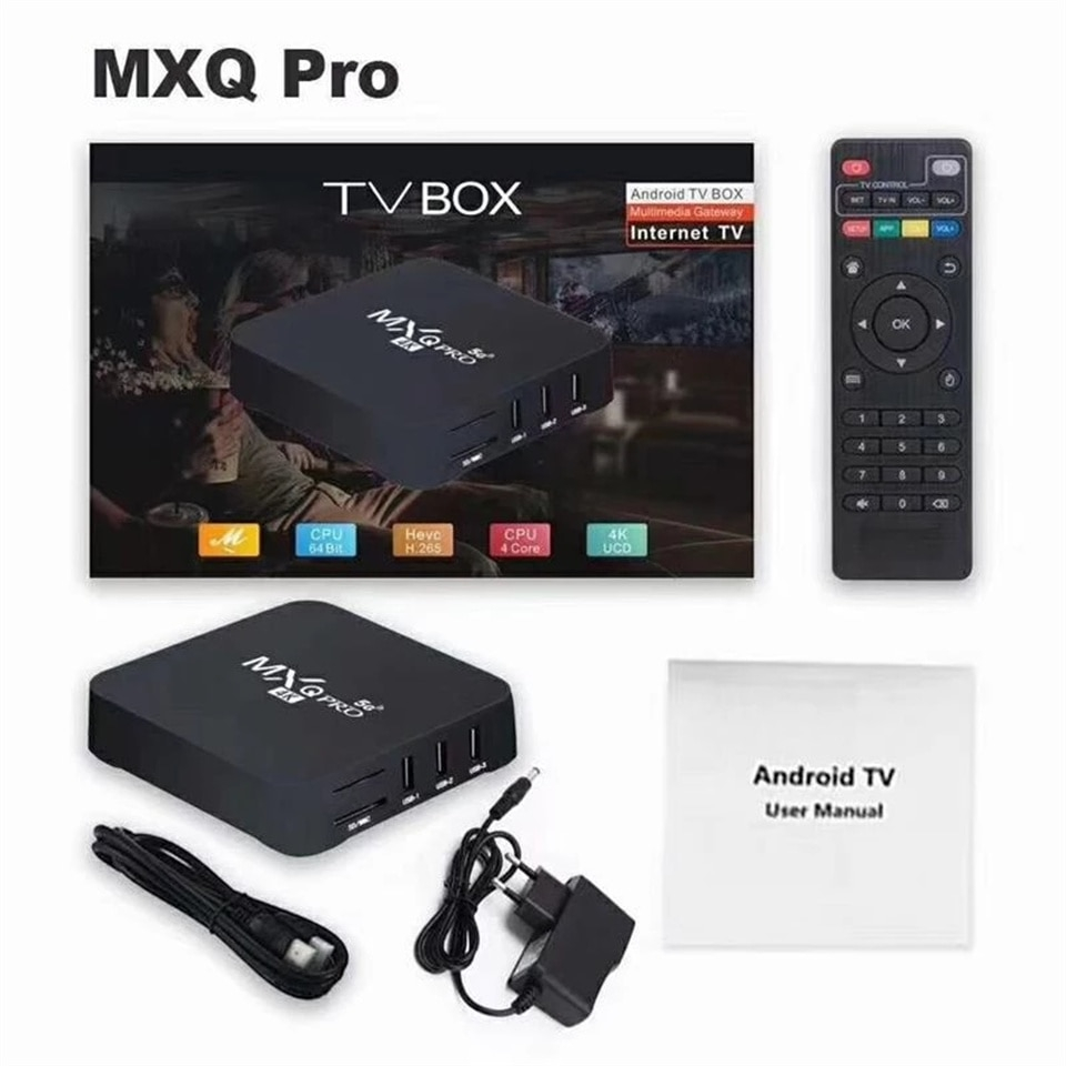 Aparelho Conversor MXQPRO 4K 128gb/ 512gb Wifi 5G Android 11.1 Smart Tv