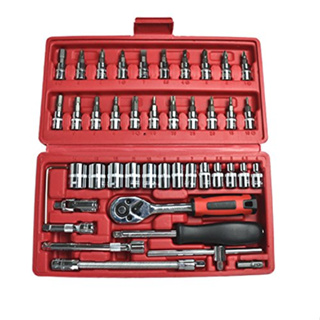 yeacher Conjunto de chaves de soquete 53PCS de aço cromo vanádio 1/4 '' Kit  de ferramentas de manutenção para reparos de motocicletas e automóveis  domésticos : : Ferramentas e Materiais de Construção