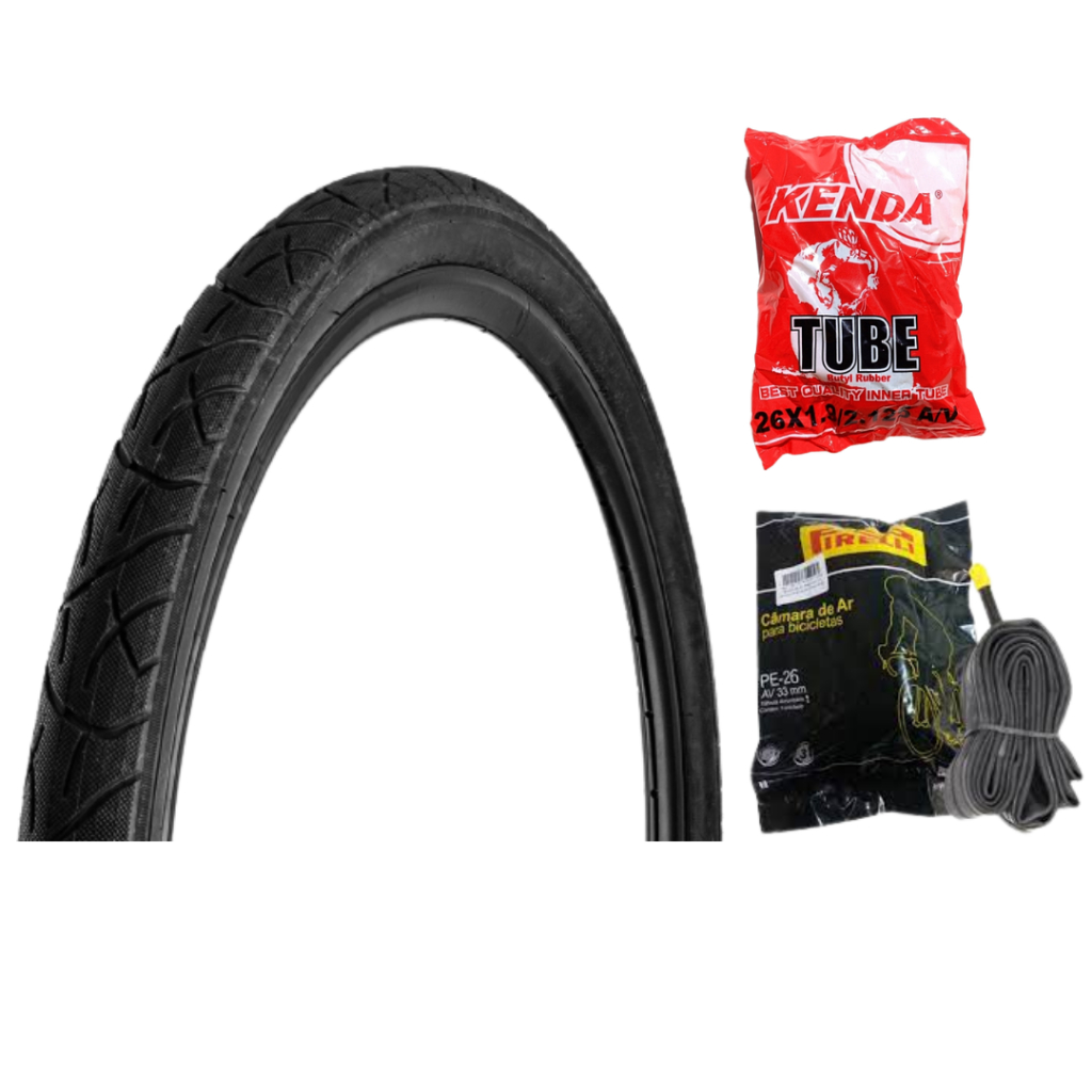 Kit 2 Pneus Bicicleta Aro 26 26X2.00 Dsi Sri-85 Cravo Preto em