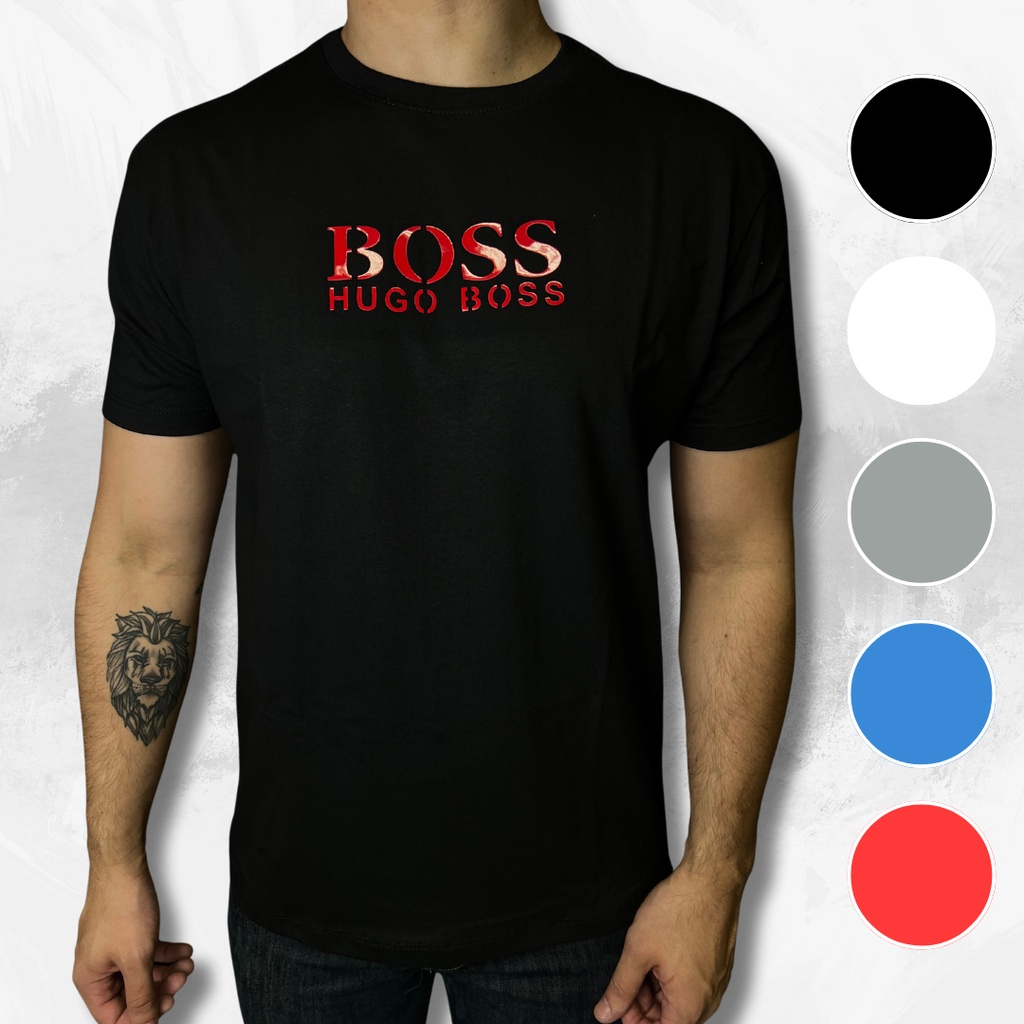 Camiseta Masculina Premium P ao G3 de Algodão Fio 30.1 - Camisa Padrão Shopping