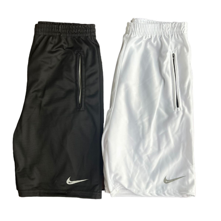 Kit 2 Shorts Bermuda Dry Fit Esportiva Treino Com Ziper no Bolso