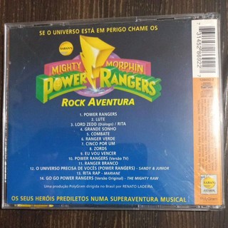 Cd Power Rangers Rock Aventura Polygram 1995 (RARO!) | Shopee Brasil