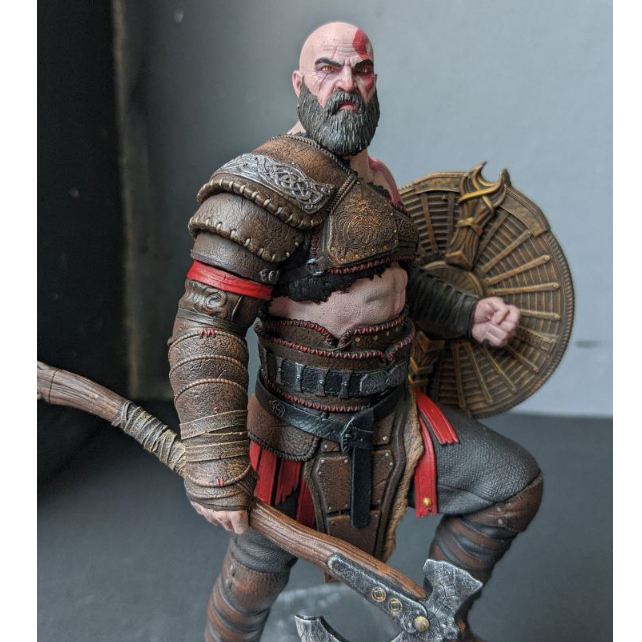 Estátua Kratos God Of War Ragnarok- Peça exclusiva