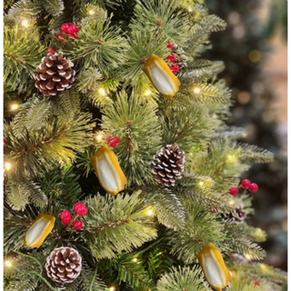 Ornamento de Natal em Pelúcia Bom Velhinho Hou hou hou Natal