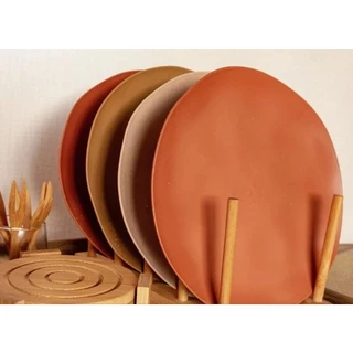 Pratos de Bambu Ecológico Refeições / Almoço Jantar 27CM de Ø
