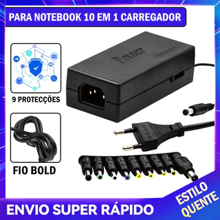 Fonte de Carregador de notebook Universal para Notebook 10 em 1