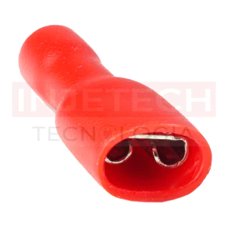 Terminal Fêmea Total Isolado 1,5mm Kit C/ 20pçs