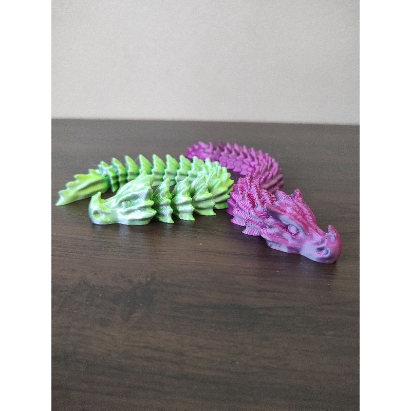 Dragão sem asa Articulado 21cm em impressão 3D.