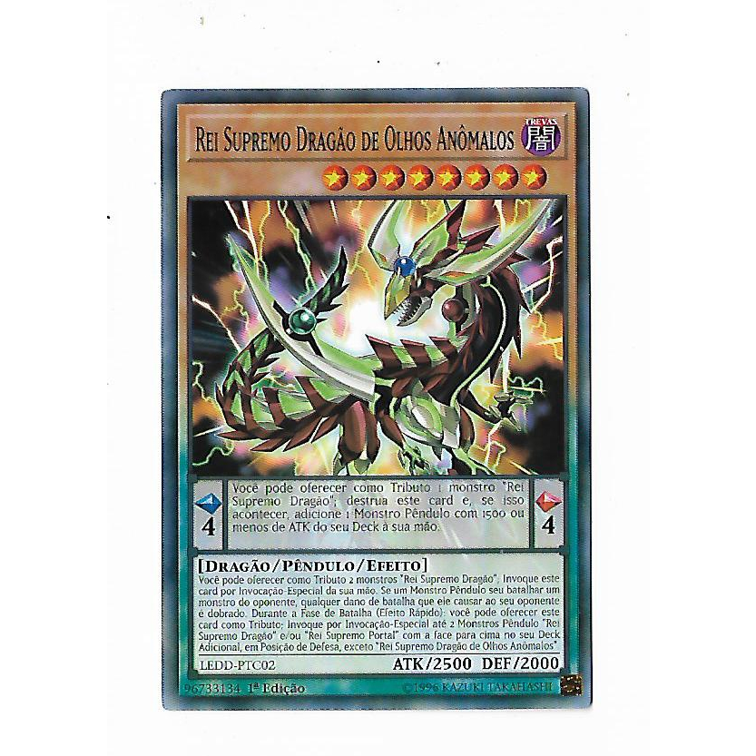 Yu-Gi-Oh Rei Supremo Dragão de Olhos Anômalos - Comum