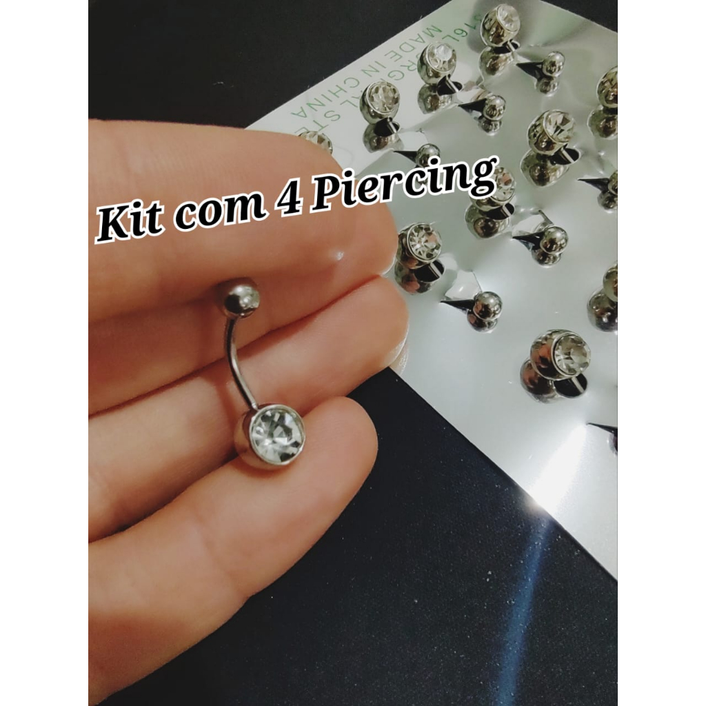 Piercing umbigo princesa em aço cirúrgico – PSC BR