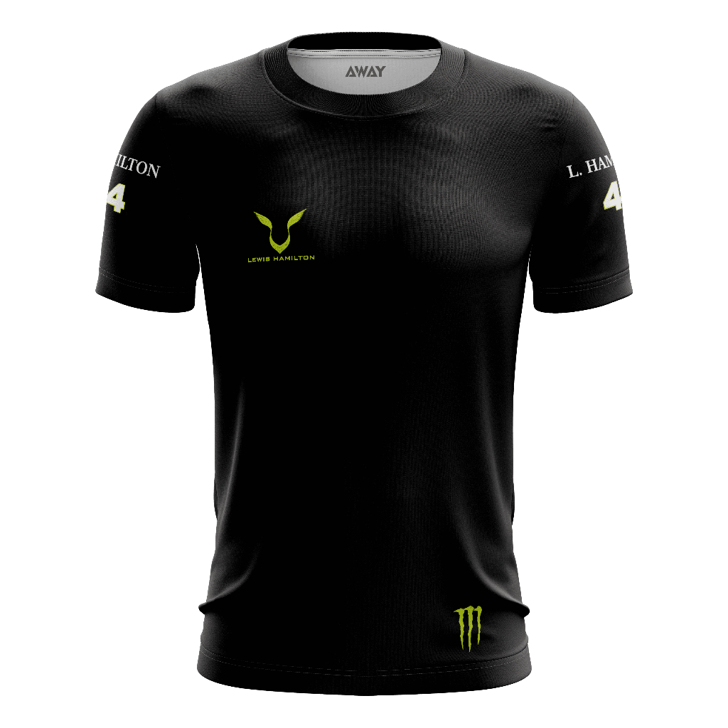 Camisa Camiseta Dry Fit Premium Esporte Formula 1 2023 Lewis Hamilton Fã Proteção Uv50+