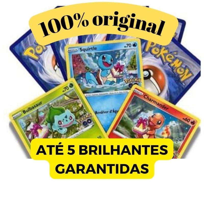 Original - Lote até 100 cartas Pokemon + até 5 Cartas brilhantes Foil  garantidas - Produto copag em Promoção na Americanas