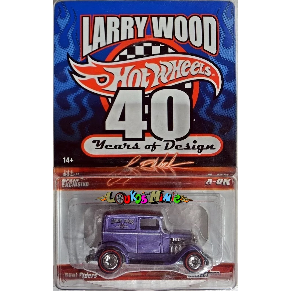 Hot Wheels A-OK Larry Wood 40 Years Brazil AUTOGRAFADA