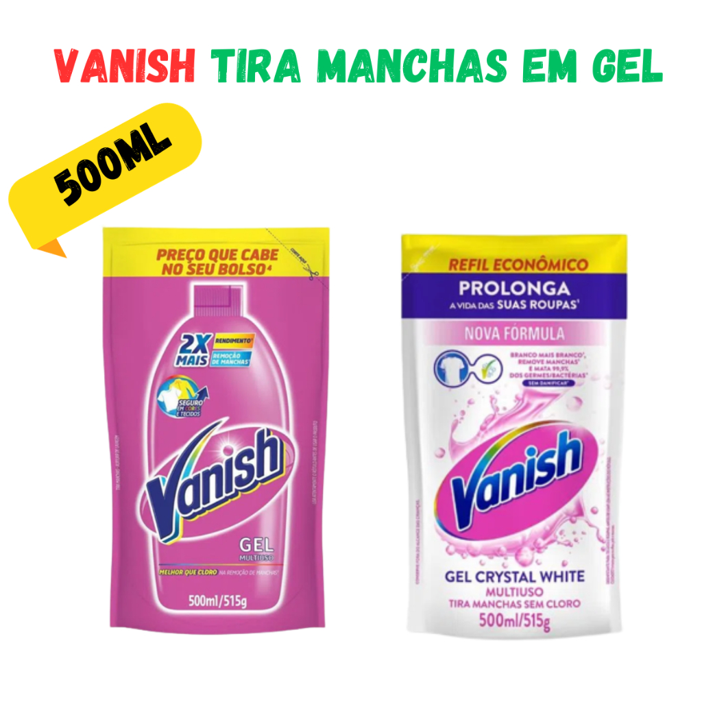 Tira Manchas VANISH em gel 500ml | Shopee Brasil
