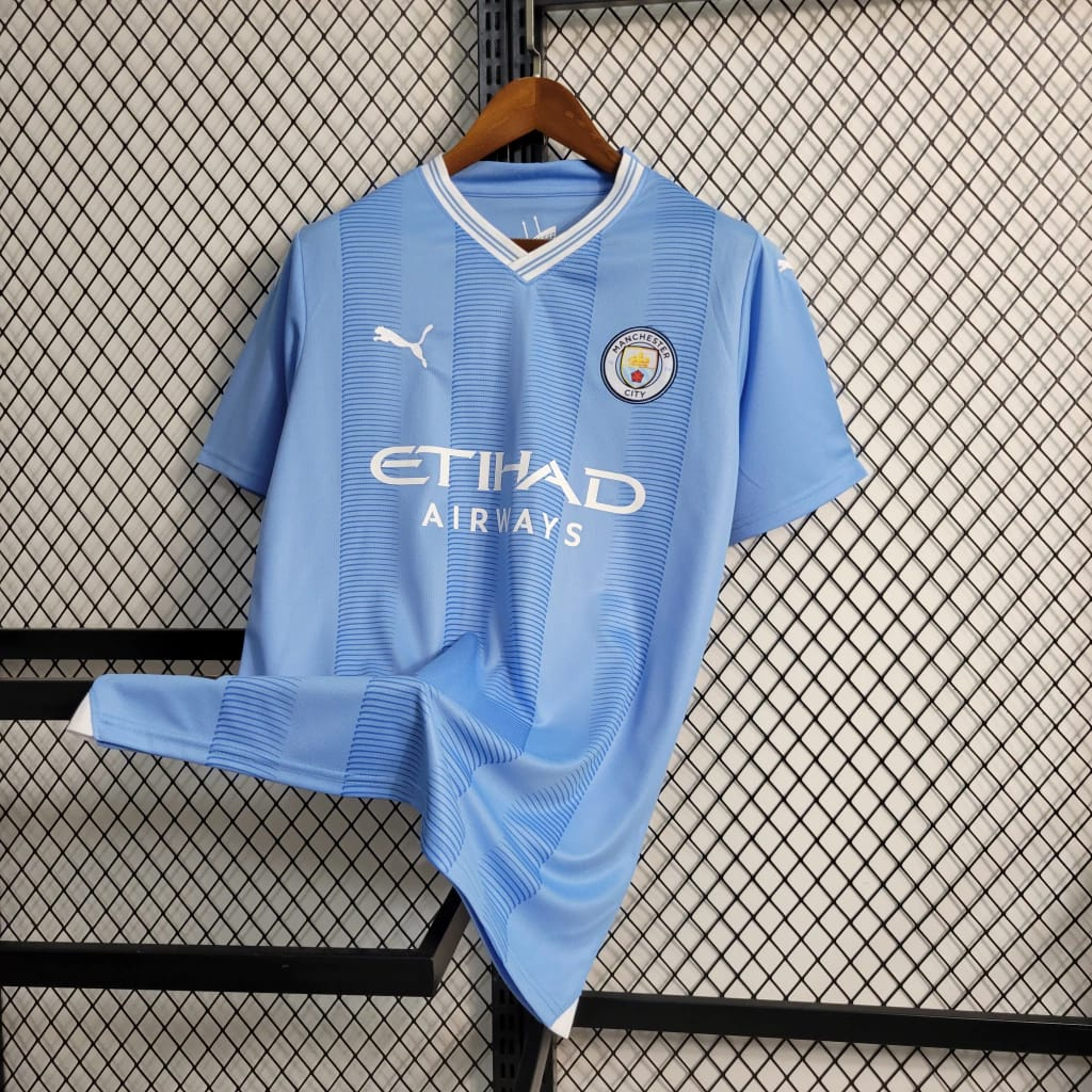 CAMISA MANCHESTER CITY 22/23 PRÉ-JOGO AGUERO - TORCEDOR MASCULINA