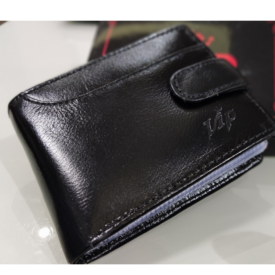 Carteira Masculina Couro Legítimo Original + porta Cartão Top - Promoção Lançamento