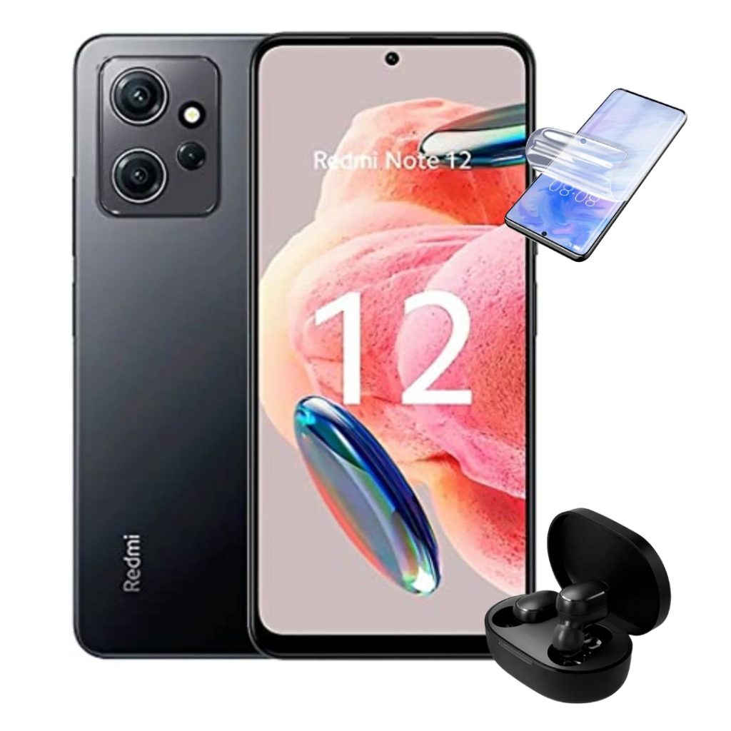 Smartphone Xiaomi Redmi Note 12 Black 4G 8GB RAM/128GB 5000 mAh tela 6. ...