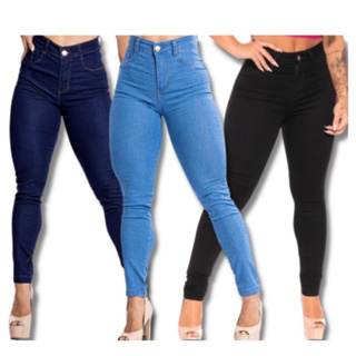 Calça Jeans Feminina Azul Claro em Promoção na Shopee Brasil 2023